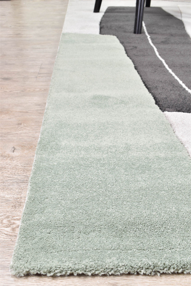 Aria Grey Green Rug - Turkish-inspired modern rug from Treasures of Turkey