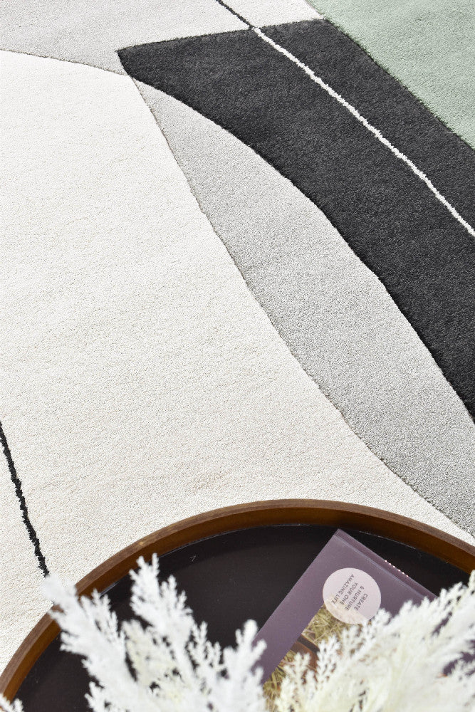 Aria Grey Green Rug - Turkish-inspired modern rug from Treasures of Turkey
