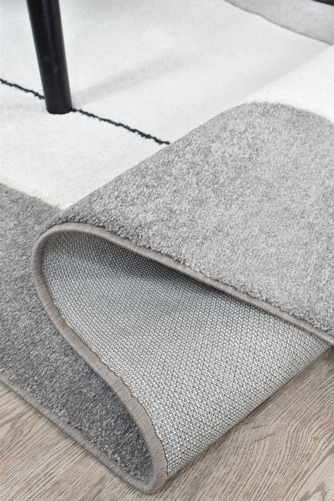 Aria Grey Blue Rug - Turkish-inspired modern rug from Treasures of Turkey