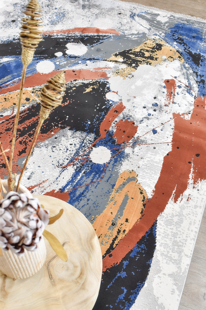 Eternal Fiesta Multi Colour Bold Rug - Turkish-inspired modern rug from Treasures of Turkey