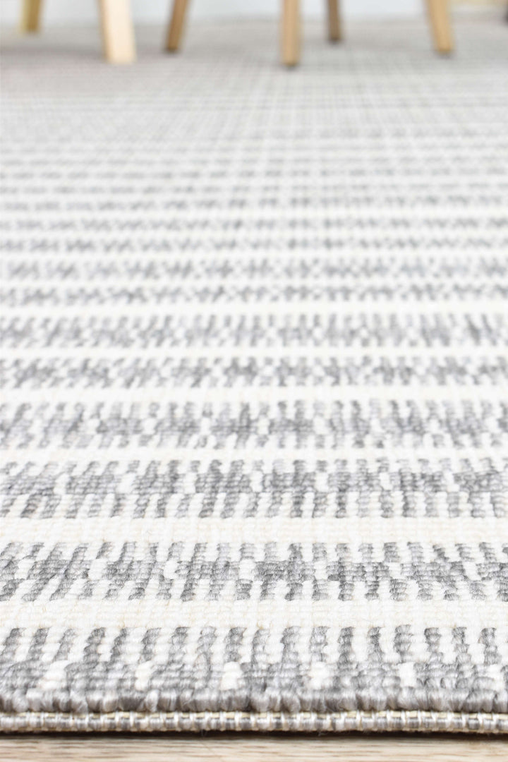 Nevada Grey Rug - Turkish-inspired indoor/outdoor rug from Treasures of Turkey