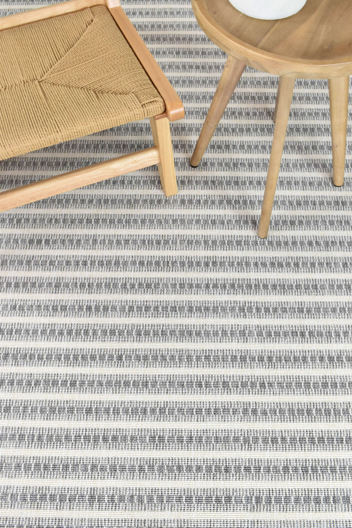 Nevada Grey Rug - Turkish-inspired indoor/outdoor rug from Treasures of Turkey