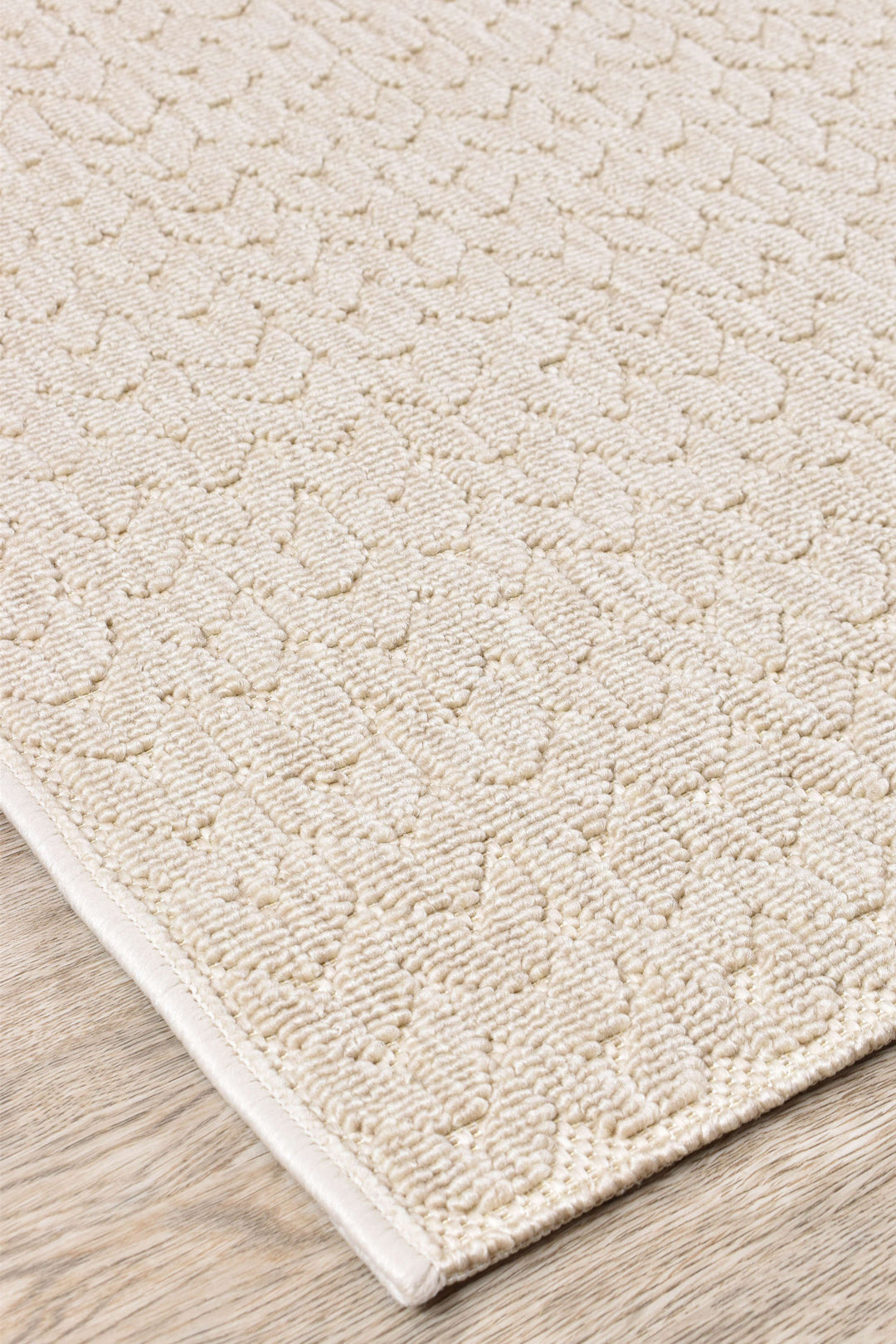 Nevada Beige Rug - Turkish-inspired indoor/outdoor rug from Treasures of Turkey