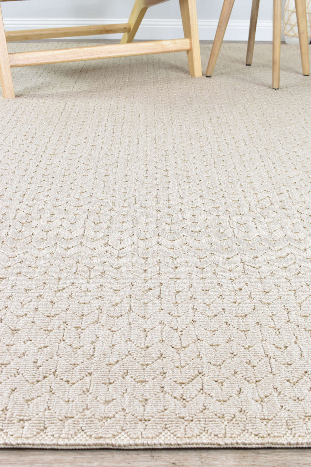 Nevada Beige Rug - Turkish-inspired indoor/outdoor rug from Treasures of Turkey