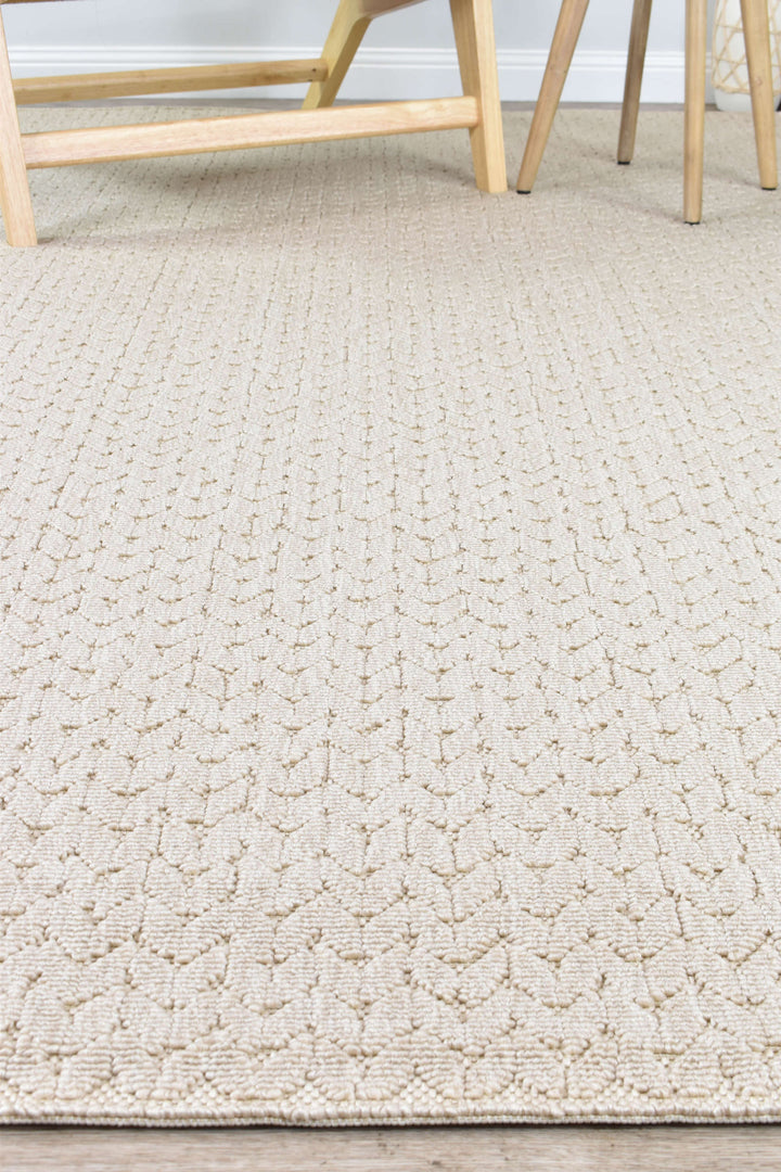 Nevada Beige Rug - Turkish-inspired indoor/outdoor rug from Treasures of Turkey