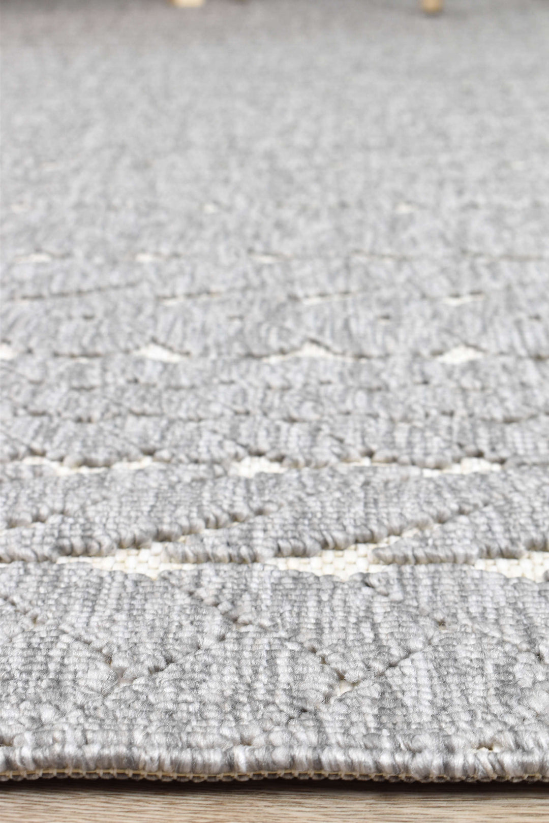 Nevada Grey White Rug - Turkish-inspired indoor/outdoor rug from Treasures of Turkey