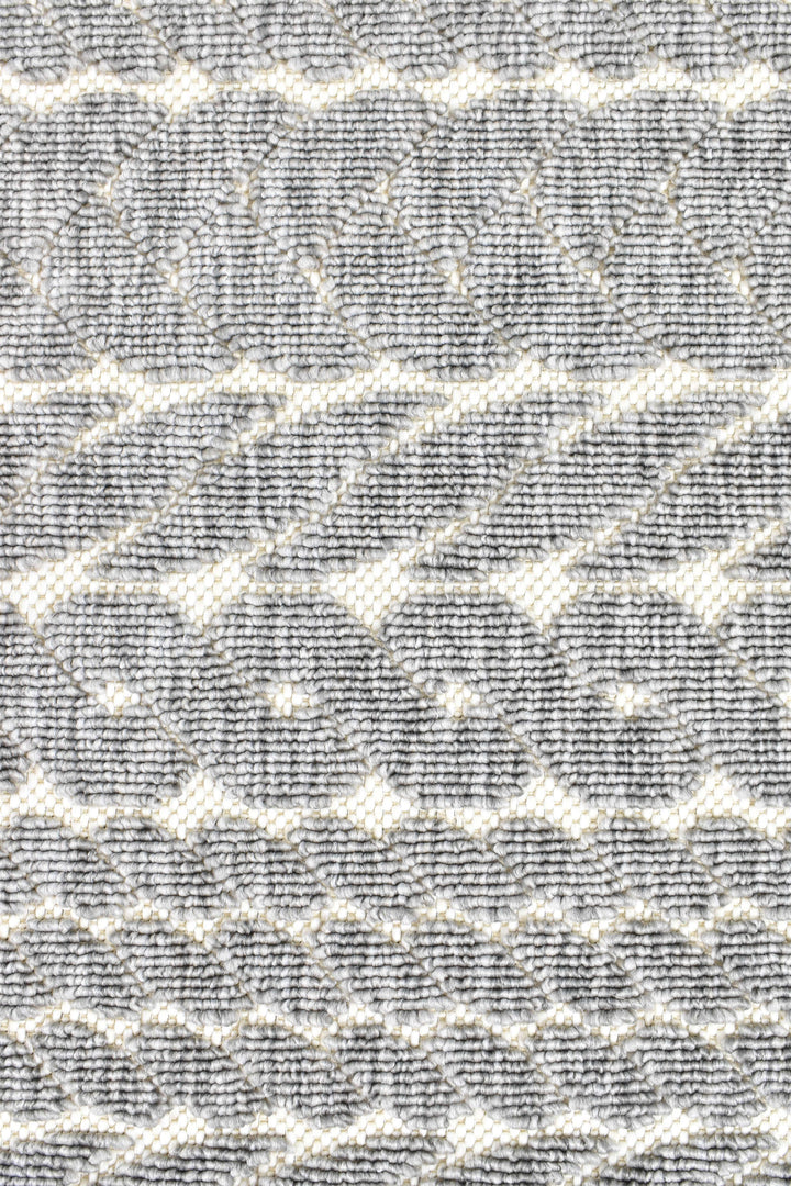 Nevada Grey White Rug - Turkish-inspired indoor/outdoor rug from Treasures of Turkey