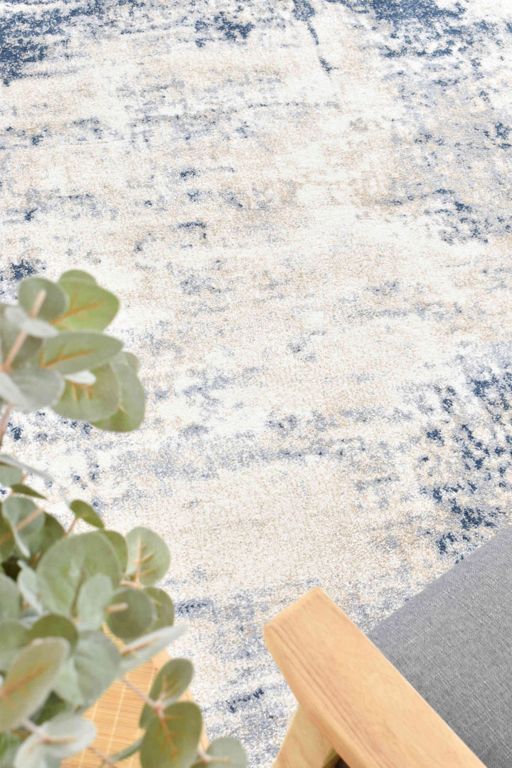Pheonix Galaxy Blue Rug - Turkish-inspired modern rug from Treasures of Turkey