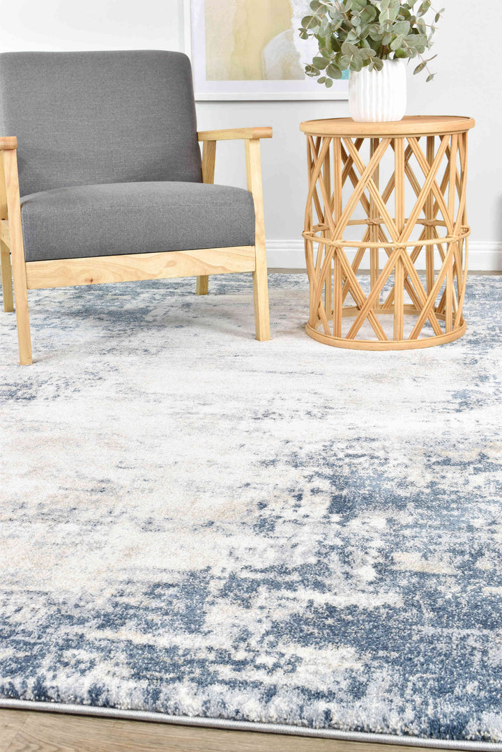 Pheonix Galaxy Blue Rug - Turkish-inspired modern rug from Treasures of Turkey