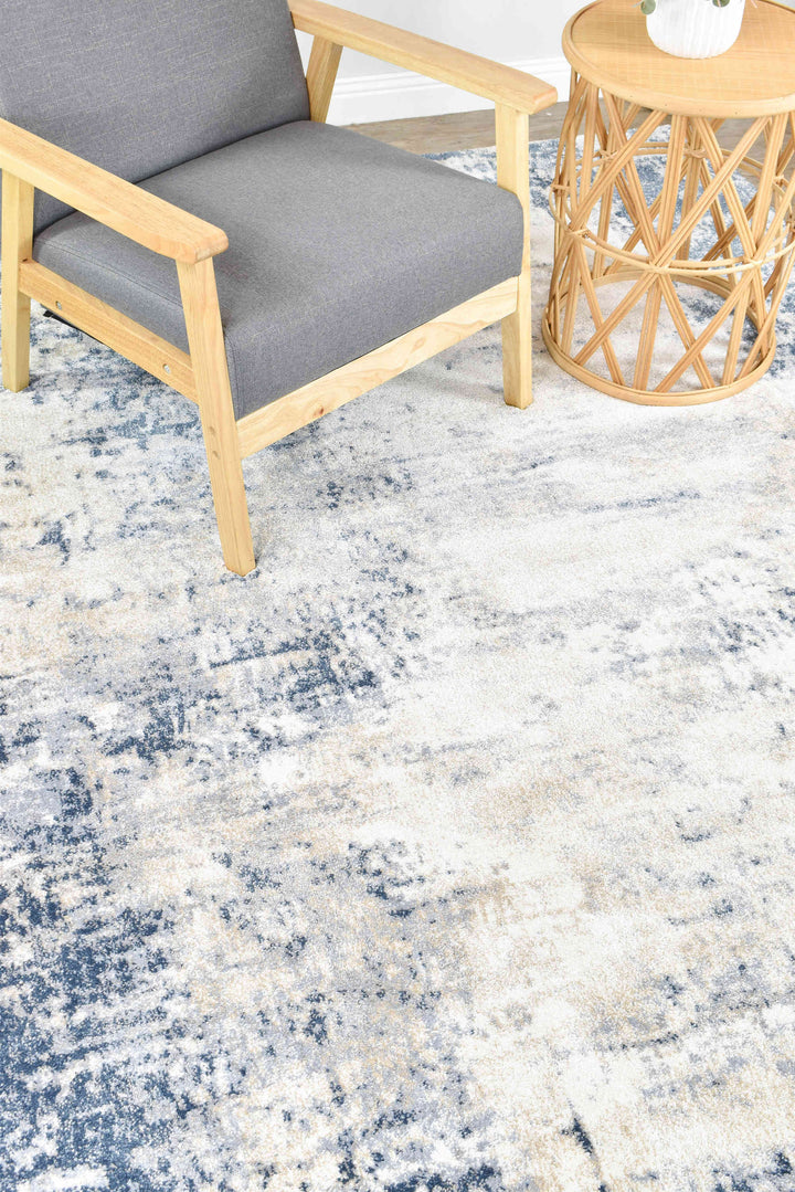 Pheonix Galaxy Blue Rug - Turkish-inspired modern rug from Treasures of Turkey