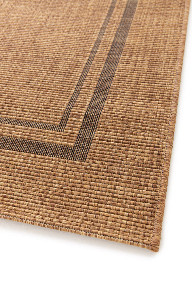 Himalaya Bordo Brown Indoor Outdoor Rug - Turkish-inspired indoor/outdoor rug from Treasures of Turkey