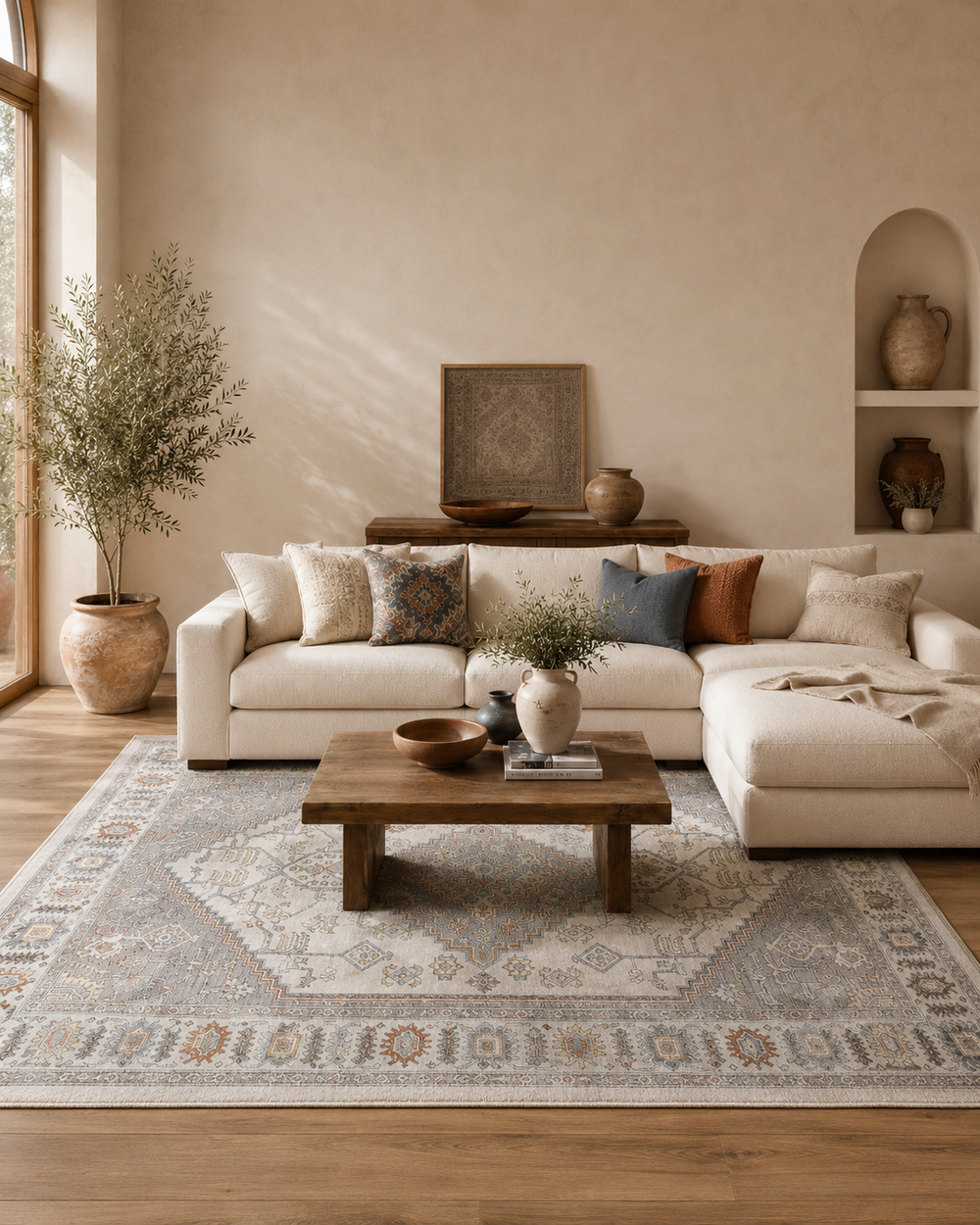 PinnaclePlaza Hudson Rug - Turkish-inspired traditional rug from Treasures of Turkey