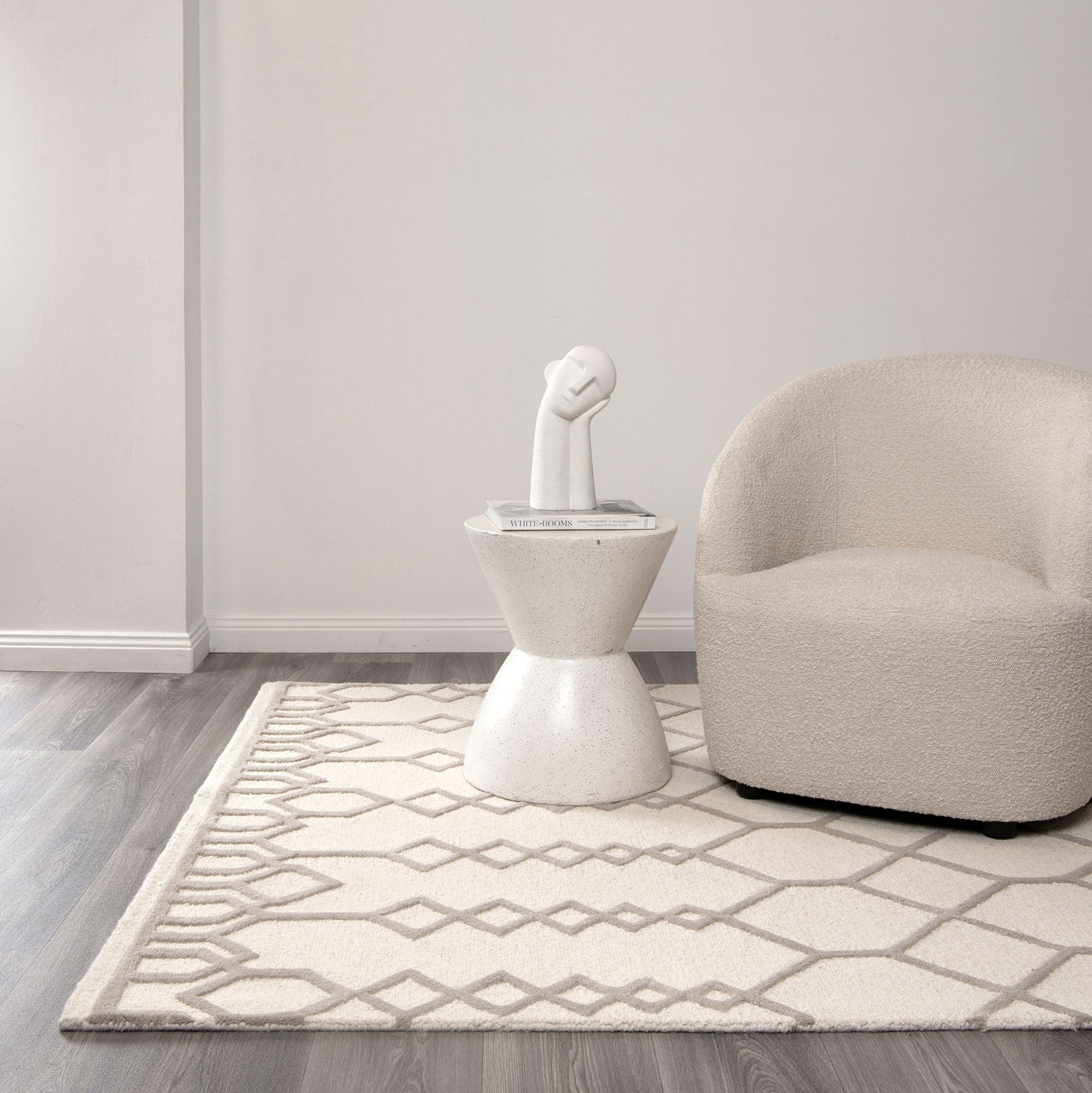 Les Nomades Senso Beige Wool Rug