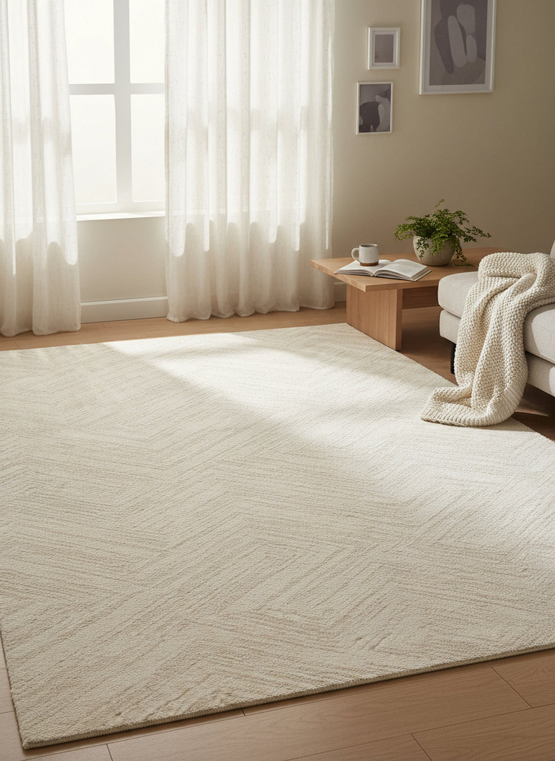 Lido Natural Cream Shaggy Plush Rug – Treasures of Turkey Australia