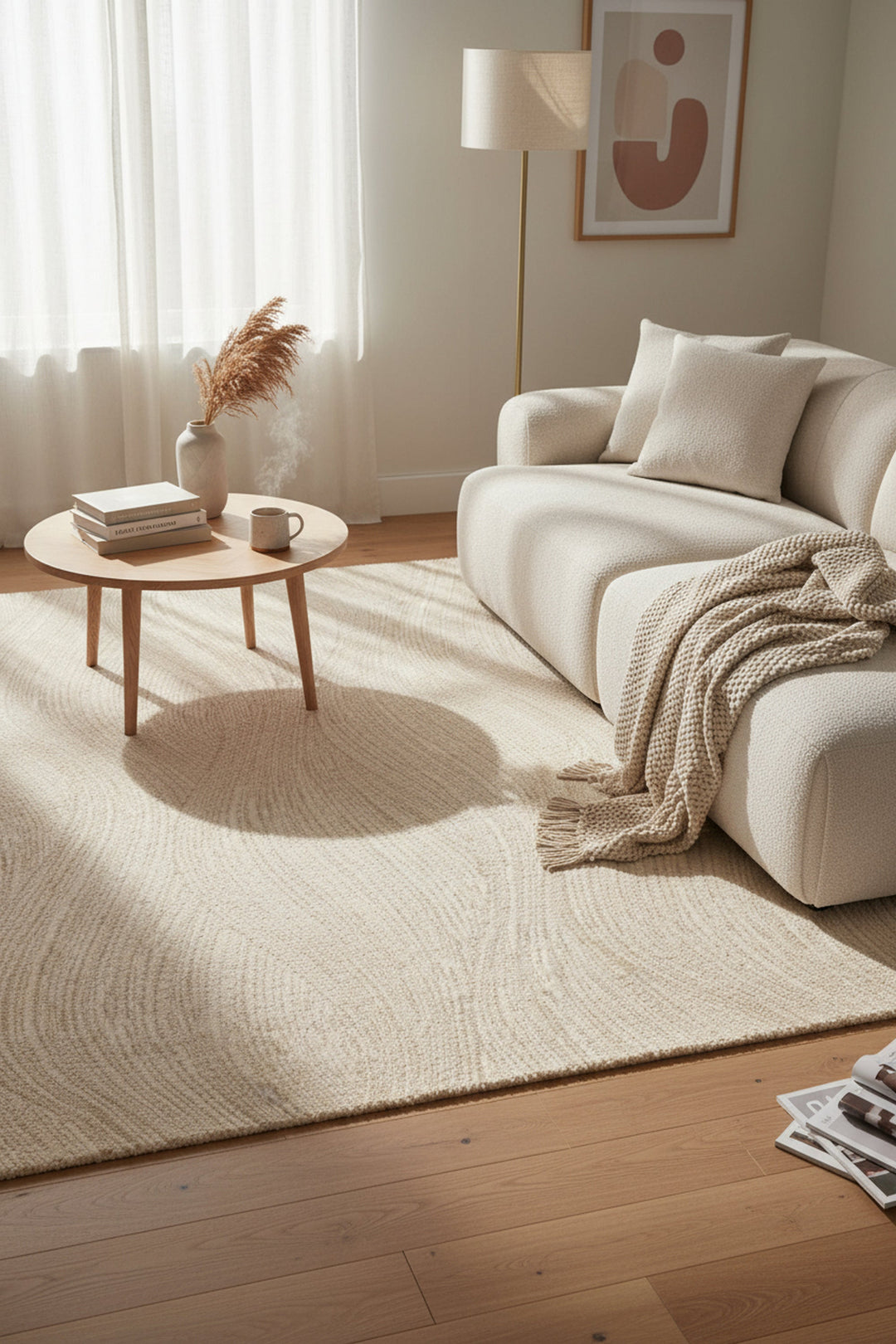 Lido Ripple Natural Cream Plush Shaggy Rug – Treasures of Turkey Australia