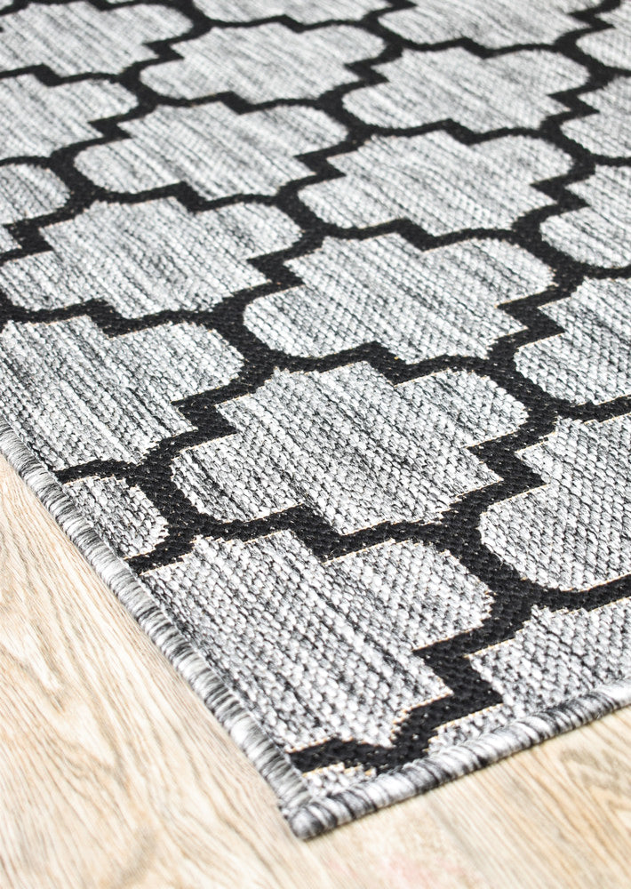 Alaska Grey Rug - Turkish-inspired indoor/outdoor rug from Treasures of Turkey