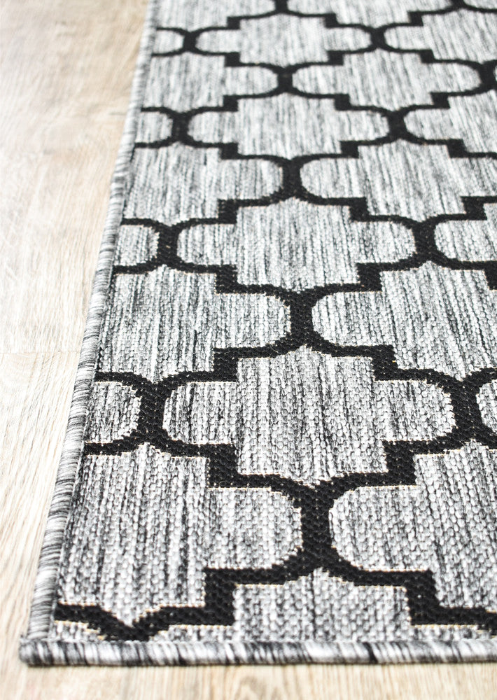 Alaska Grey Rug - Turkish-inspired indoor/outdoor rug from Treasures of Turkey