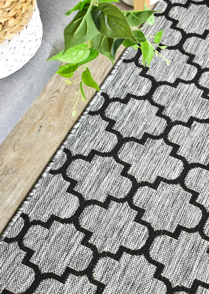 Alaska Grey Rug - Turkish-inspired indoor/outdoor rug from Treasures of Turkey