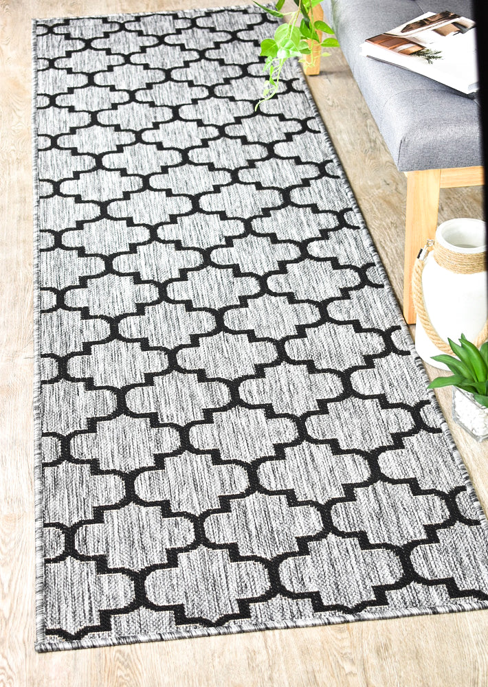 Alaska Grey Rug - Turkish-inspired indoor/outdoor rug from Treasures of Turkey