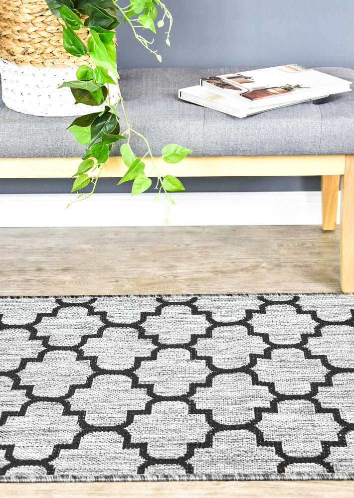 Alaska Runner Grey - Turkish-inspired hallway runner rug from Treasures of Turkey