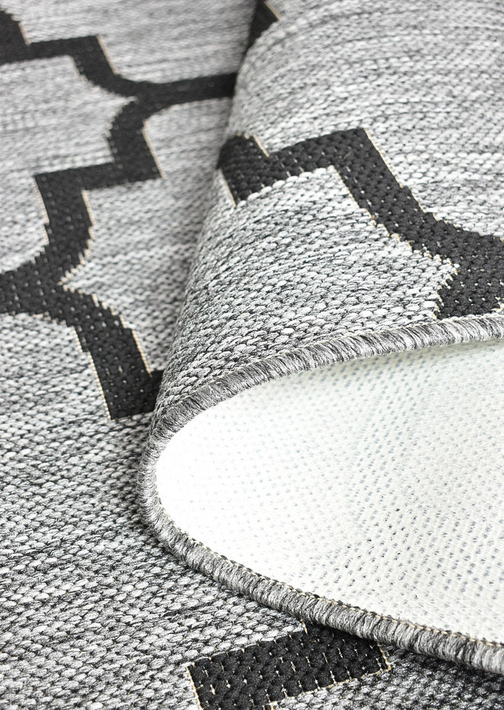 Alaska Grey Rug - Turkish-inspired indoor/outdoor rug from Treasures of Turkey
