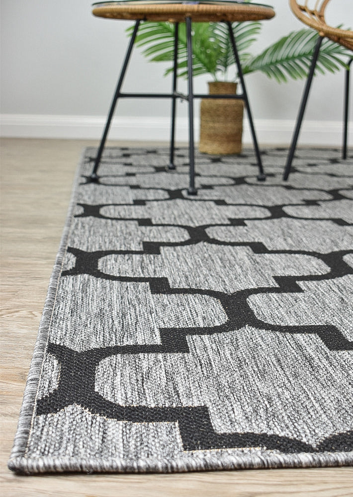 Alaska Grey Rug - Turkish-inspired indoor/outdoor rug from Treasures of Turkey