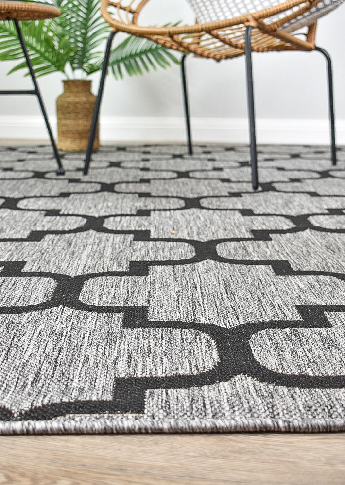 Alaska Grey Rug - Turkish-inspired indoor/outdoor rug from Treasures of Turkey