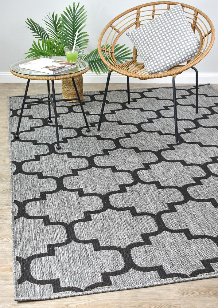 Alaska Grey Rug - Turkish-inspired indoor/outdoor rug from Treasures of Turkey