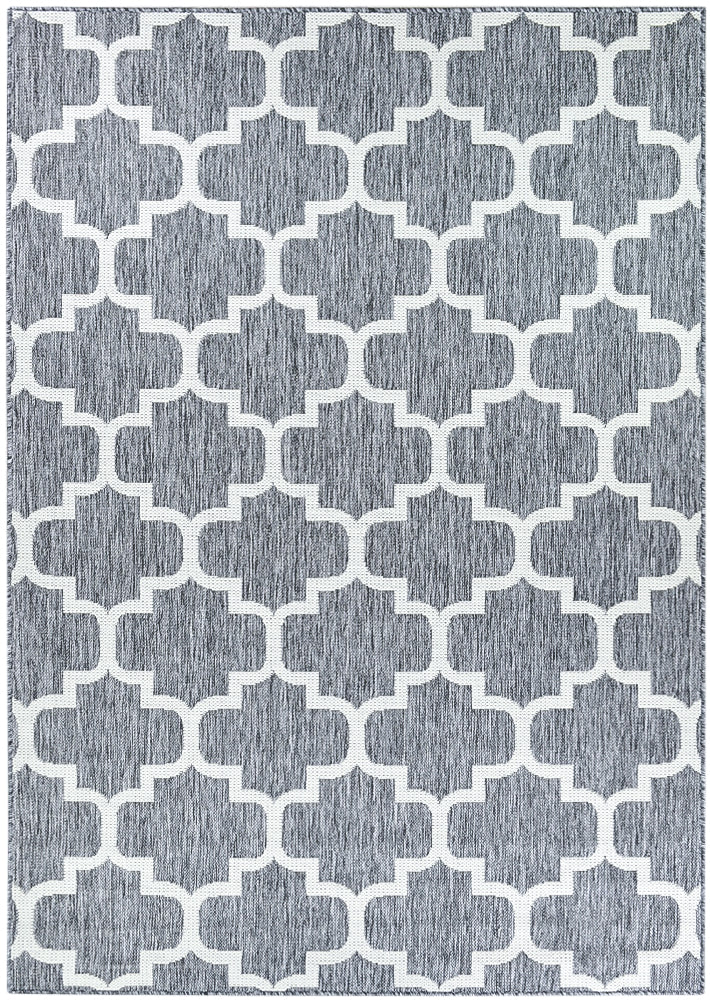 Alaska Light Grey Rug - Turkish-inspired indoor/outdoor rug from Treasures of Turkey