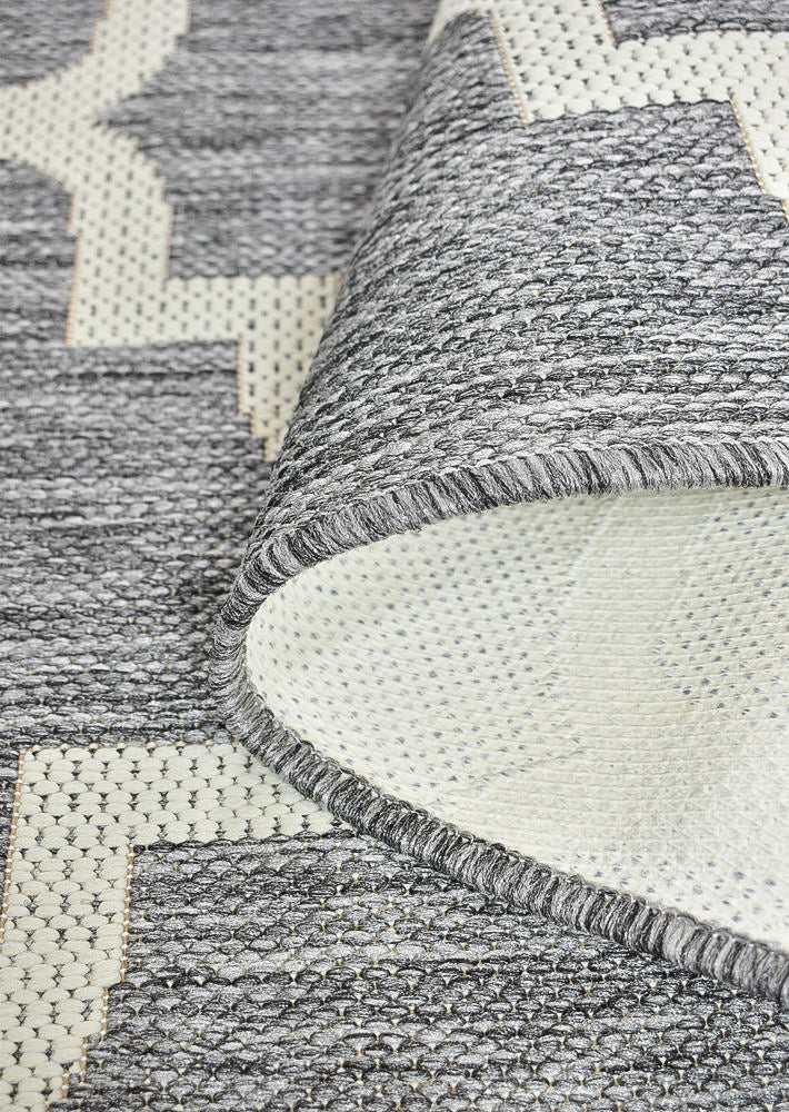 Alaska Light Grey Rug - Turkish-inspired indoor/outdoor rug from Treasures of Turkey