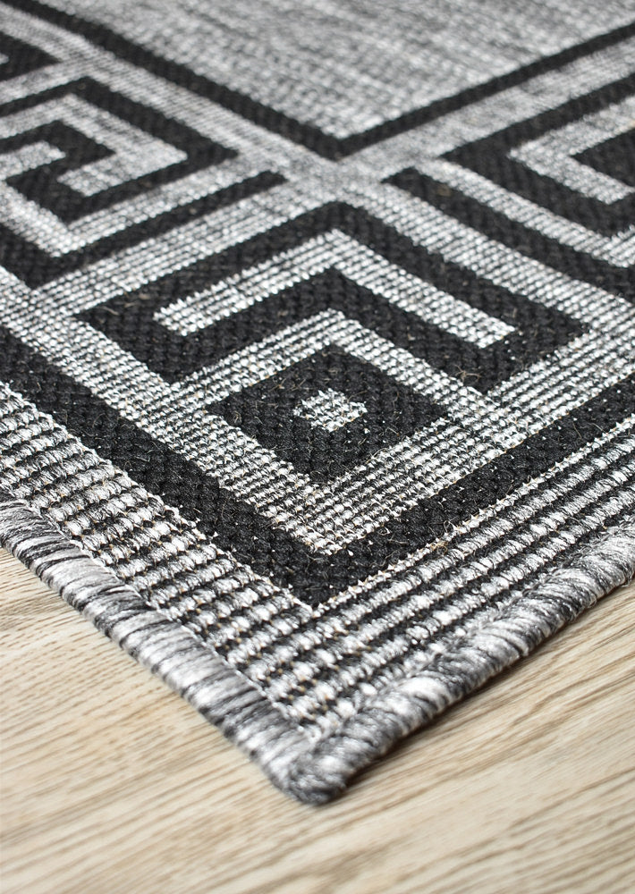 Alaska Light Grey Rug - Turkish-inspired indoor/outdoor rug from Treasures of Turkey