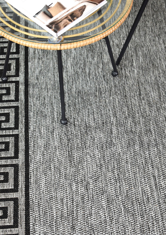 Alaska Light Grey Rug - Turkish-inspired indoor/outdoor rug from Treasures of Turkey