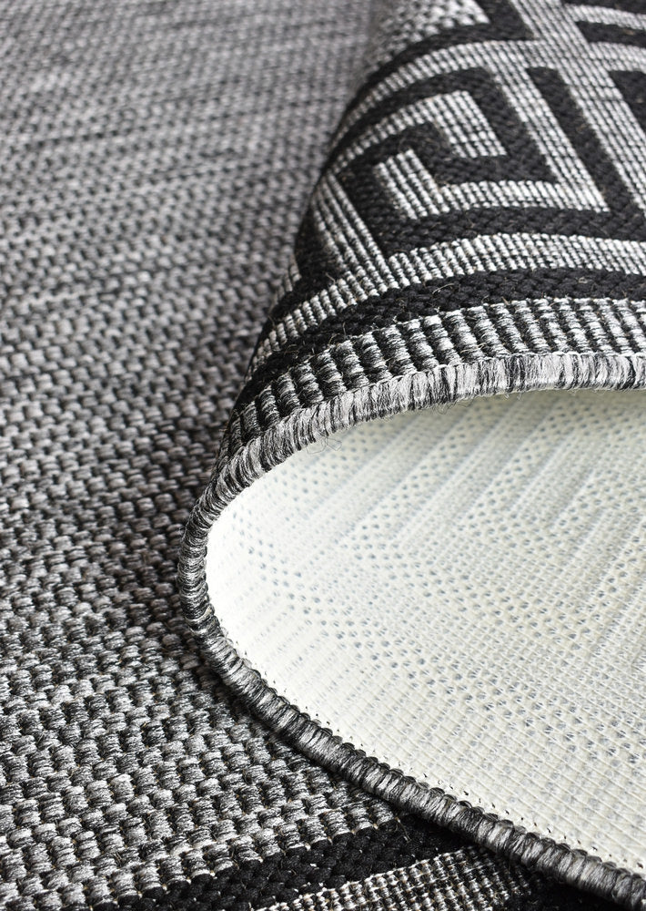 Alaska Light Grey Rug - Turkish-inspired indoor/outdoor rug from Treasures of Turkey