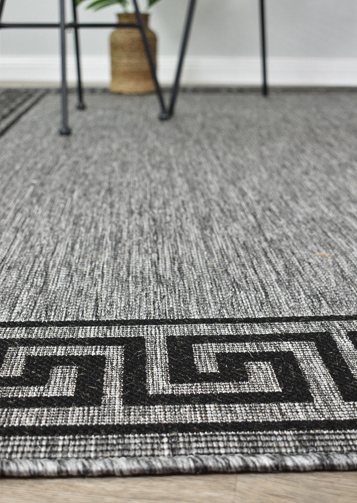 Alaska Light Grey Rug - Turkish-inspired indoor/outdoor rug from Treasures of Turkey
