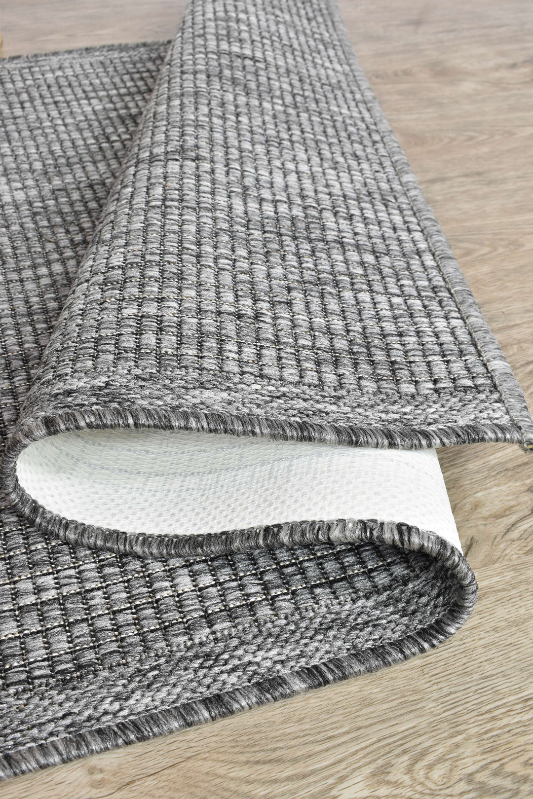 Alaska Runner Dark Grey - Turkish-inspired hallway runner rug from Treasures of Turkey