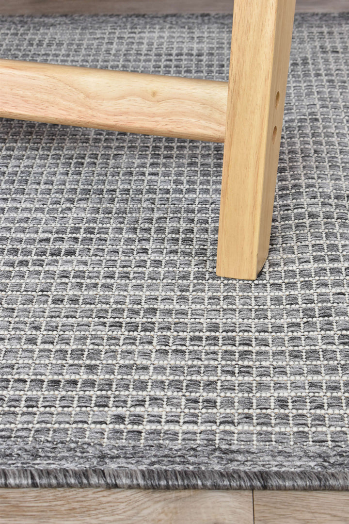 Alaska Runner Dark Grey - Turkish-inspired hallway runner rug from Treasures of Turkey
