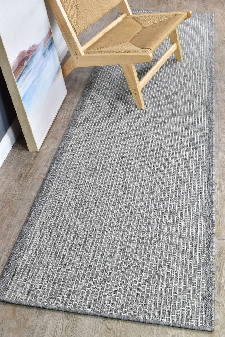 Alaska Runner Dark Grey - Turkish-inspired hallway runner rug from Treasures of Turkey