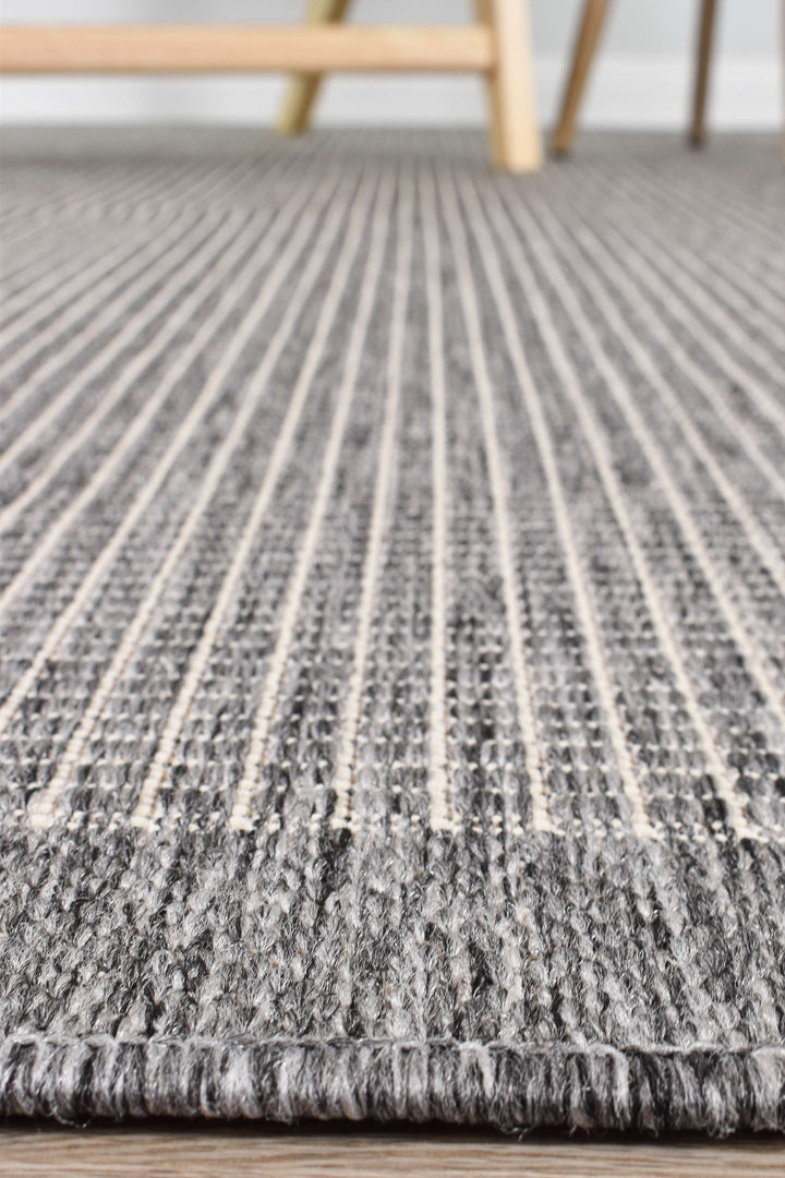 Alaska Light Grey Rug - Turkish-inspired indoor/outdoor rug from Treasures of Turkey
