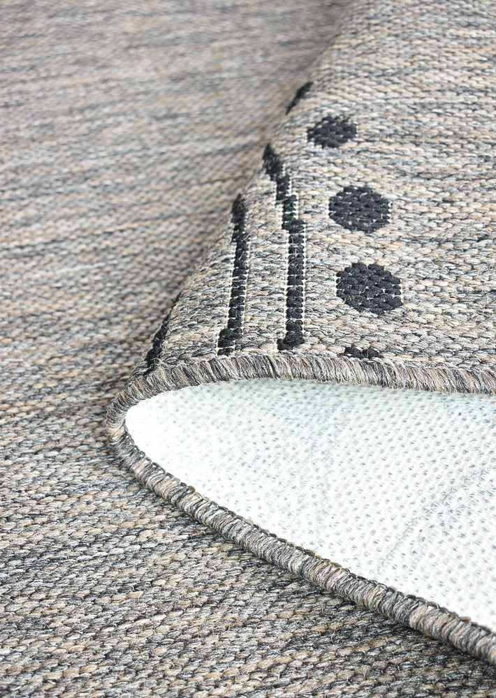 long-island Beige Grey Rug - Turkish-inspired indoor/outdoor rug from Treasures of Turkey