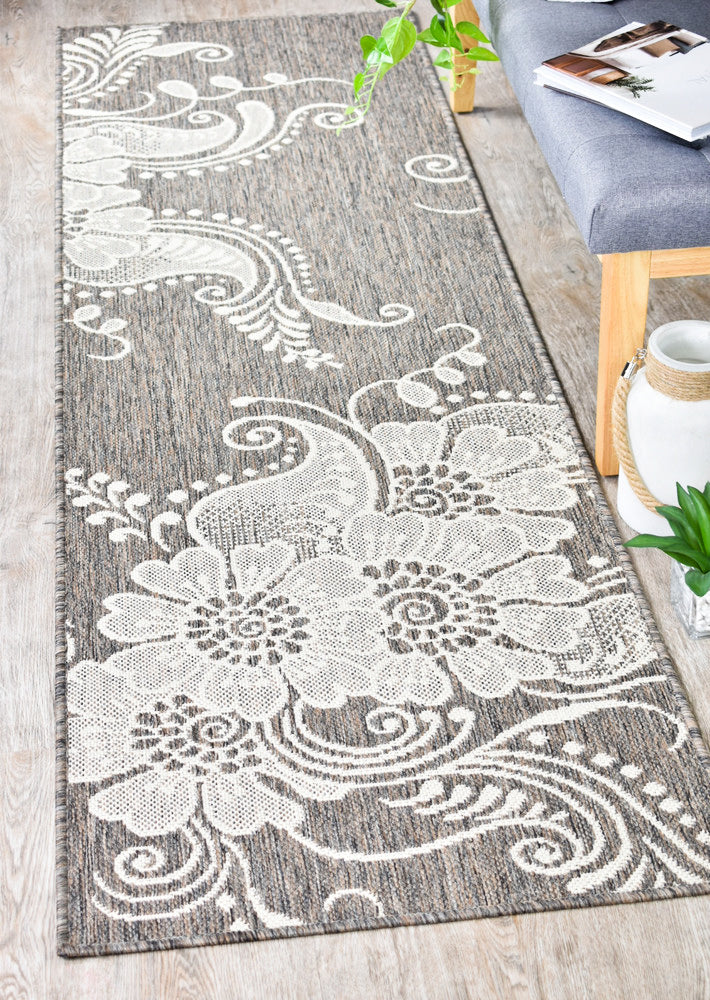 long-island Cream Beige Rug - Turkish-inspired indoor/outdoor rug from Treasures of Turkey