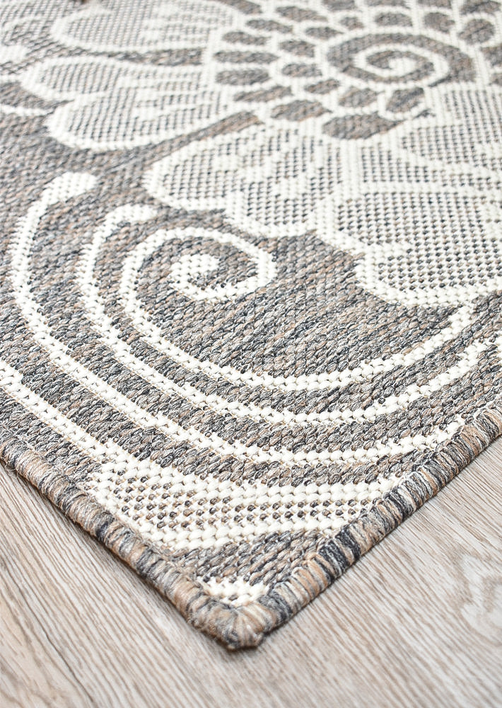 long-island Cream Beige Rug - Turkish-inspired indoor/outdoor rug from Treasures of Turkey