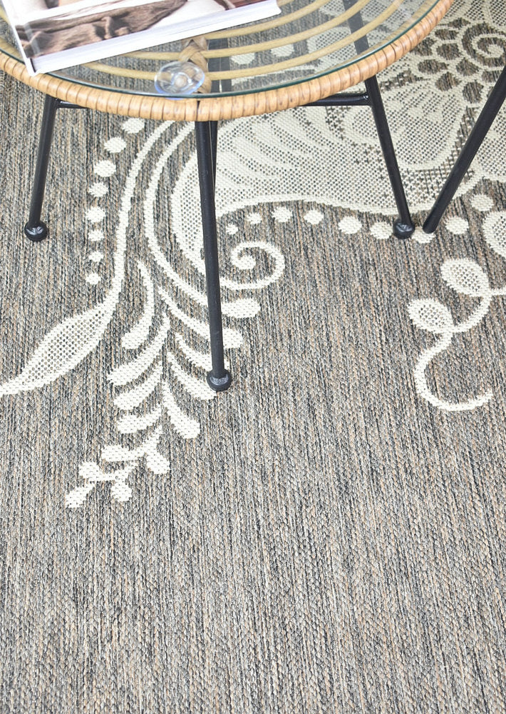 long-island Cream Beige Rug - Turkish-inspired indoor/outdoor rug from Treasures of Turkey