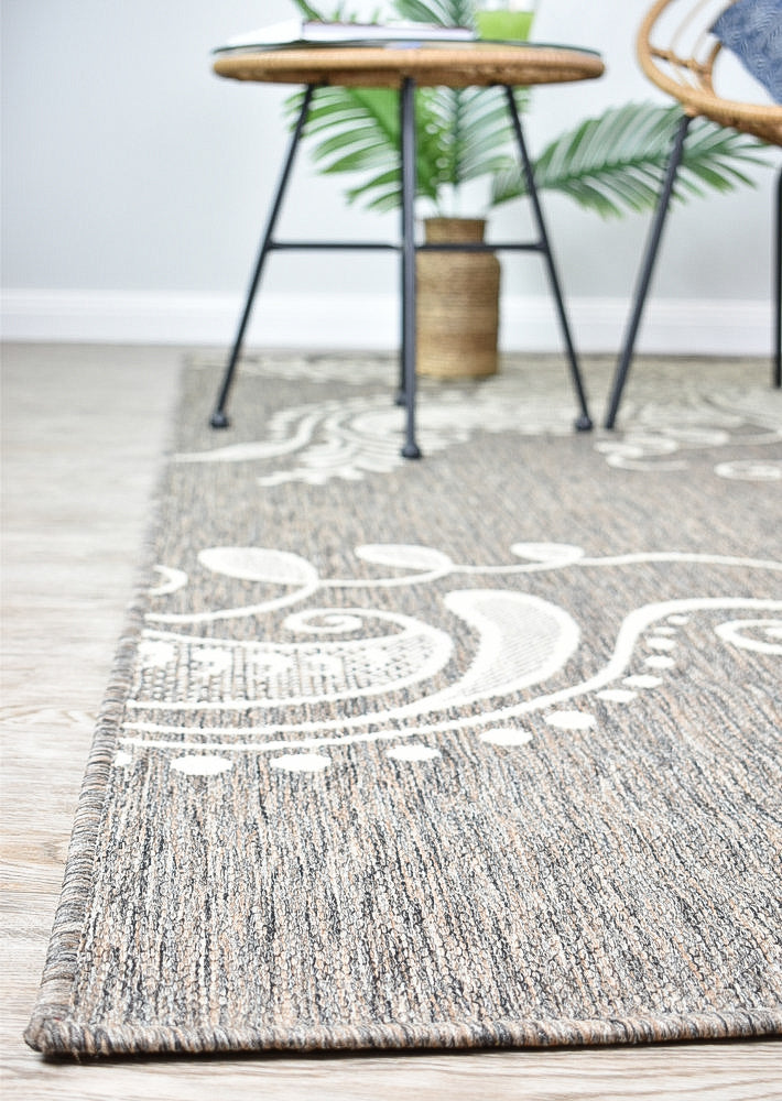 long-island Cream Beige Rug - Turkish-inspired indoor/outdoor rug from Treasures of Turkey