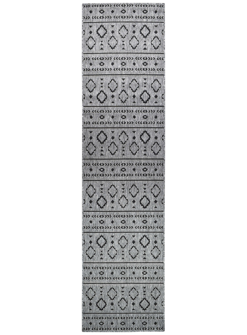 Alaska Runner Dark Grey - Turkish-inspired hallway runner rug from Treasures of Turkey