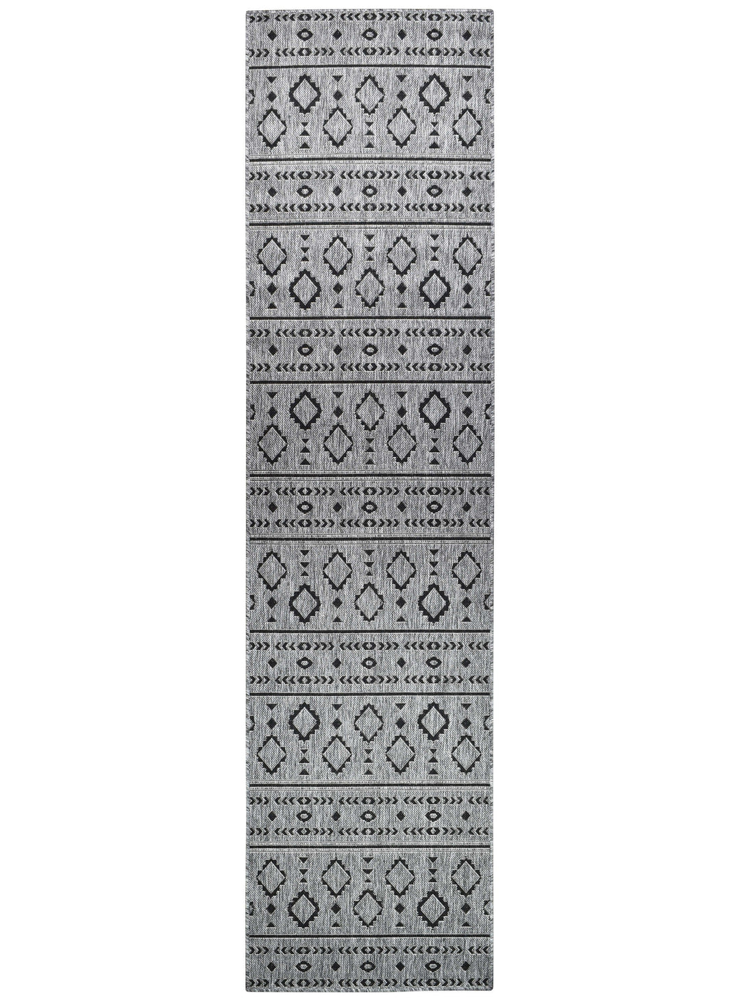 Alaska Runner Dark Grey - Turkish-inspired hallway runner rug from Treasures of Turkey