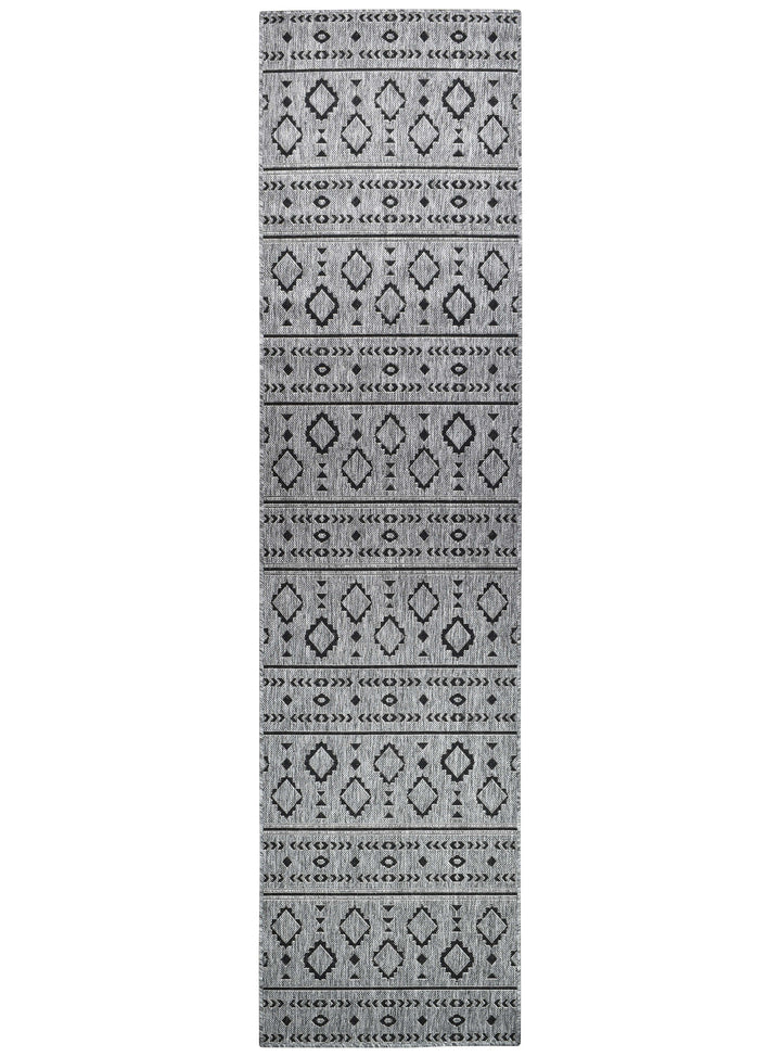 Alaska Runner Dark Grey - Turkish-inspired hallway runner rug from Treasures of Turkey