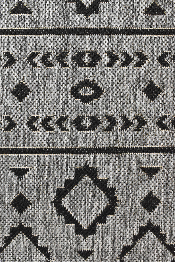 Alaska Dark Grey Rug - Turkish-inspired indoor/outdoor rug from Treasures of Turkey