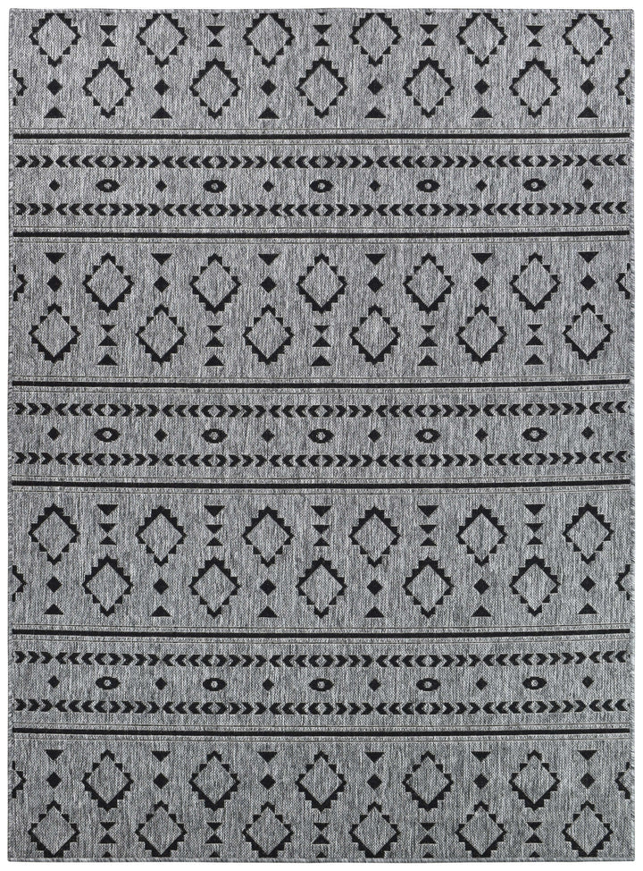 Alaska Dark Grey Rug - Turkish-inspired indoor/outdoor rug from Treasures of Turkey