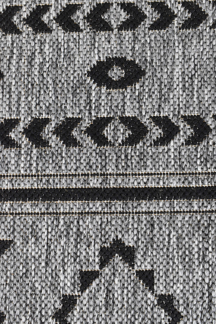 Alaska Dark Grey Rug - Turkish-inspired indoor/outdoor rug from Treasures of Turkey