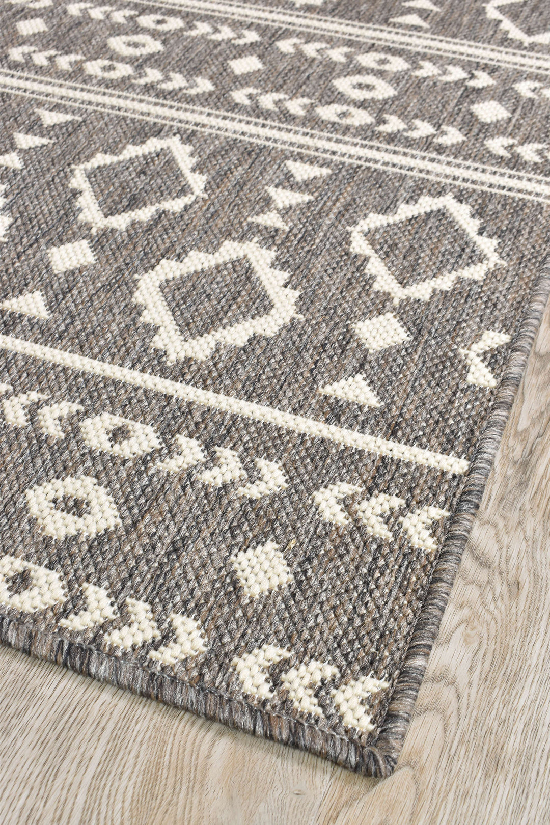 Alaska Runner Brown - Turkish-inspired hallway runner rug from Treasures of Turkey